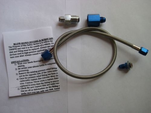 Nos/nitrous/nx/zex/holley/bigshot/cheater/profogger/ nhra/ihra race blowdown kit