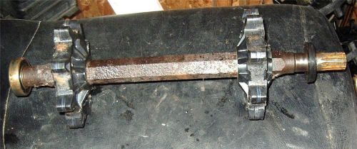 1980s 250 tundra  skidoo front shaft &amp; sprockets