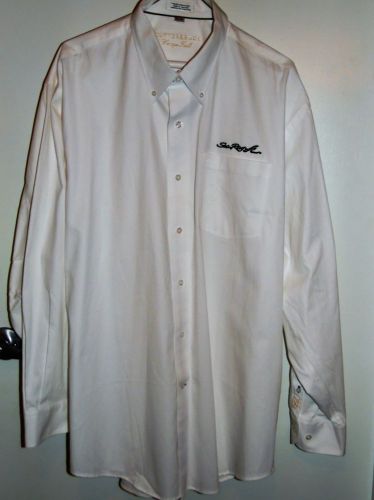 Mens sea ray boat cutter &amp; buck shirt xl/tg button down collar long sleeve white