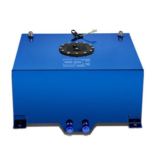 15.5 gallon lightweight blue coat aluminum racing fuel cell tank+level sender