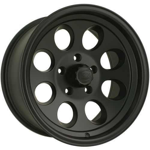 17x9 matte black alloy ion style 171 5x5 +0 wheels dura grappler 285/75/17