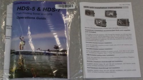 Lowrance hds 5-7 operations guide and installation instructions