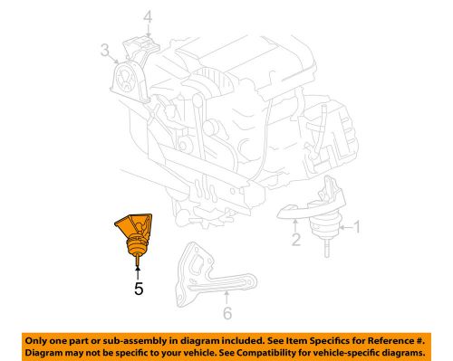 Chrysler oem 07-08 pacifica-engine torque strut mount 4809959ah