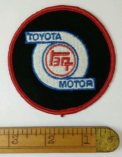 Toyota motor patch japanese racing sew on jacket vintage nos