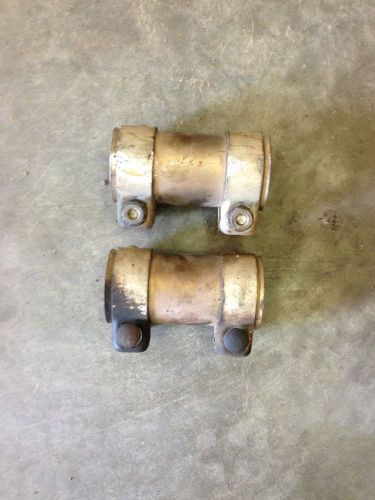 2000 audi s4 pair muffler clamp clamps exhaust a4 a6 pipe connect connectors oem