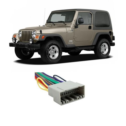 Jeep wrangler 2003-2006 factory stereo to aftermarket radio harness adapter