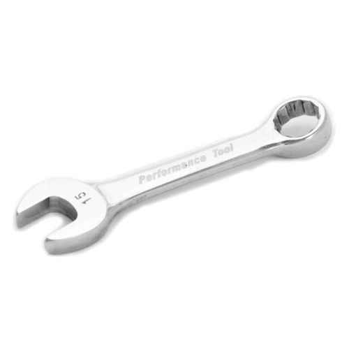 Performance tool w30615 wrench wrench combo-15mm full polish stubb