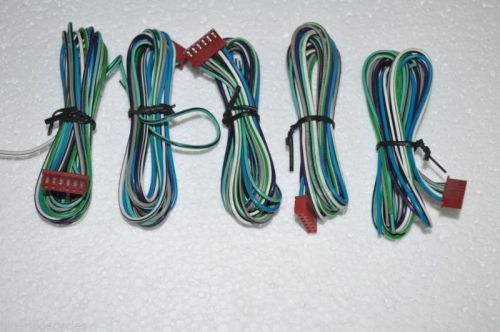 Lot of 5 new dei wiring pigtail wire connector plug 6 wire car alarm start auto