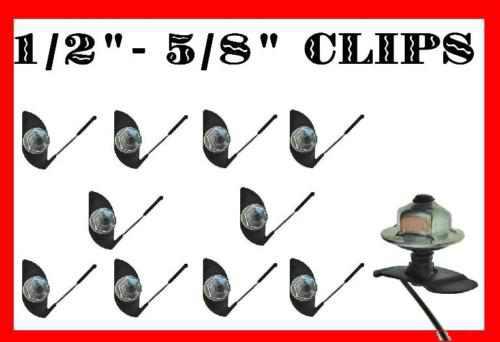 Nos 1/2 - 5/8 trim molding clips and nuts made in usa x12