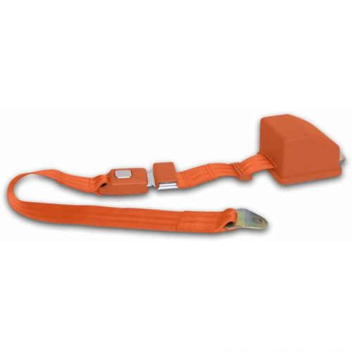 2pt orange retractable seat belt standard buckle - eachseat belts replacement