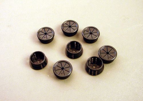 8 pack 1/2&#034; expandable black plastic grommets pg500bk