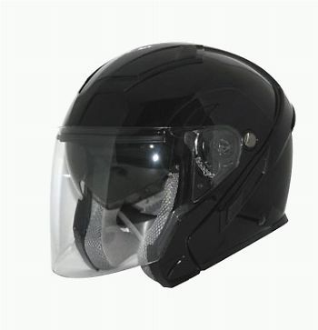 Zox sierra open face helmet black