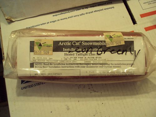 Brand new oem arctic cat heated taillight lens kit, zr, zrt, z, jag, 0638-509