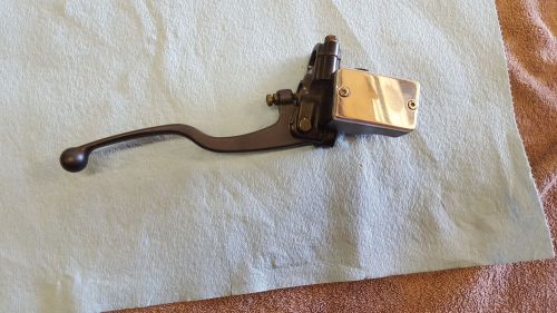 Banshee front brake master cylinder assembly with lever and billet cap