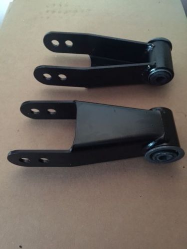 2007-15 silverado/sierra 2&#034; rear lowering drop shackles set usa made!!