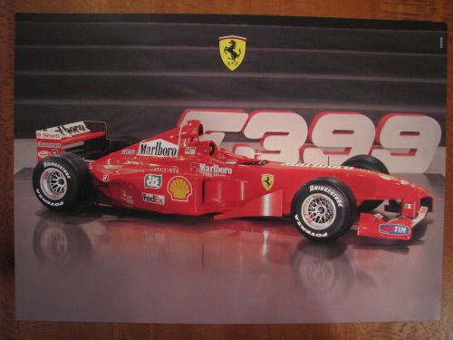Ferrari~1999 f1- f399 official printed photo print #1453/99