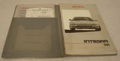 1990 acura integra owners manual book