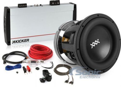 Re audio/kicker 2000w rms bass pack: 12" xxx subwoofer + kx monoblock amplifier