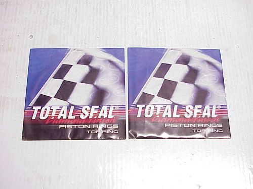 2 new total seal diamond finish piston rings 4.1700-0314-120 c-23 np df steel