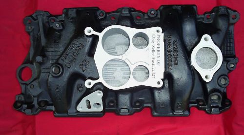 Corvette camaro z28 aluminum 14057053 sbc 4 barrel intake manifold 305 350 gm