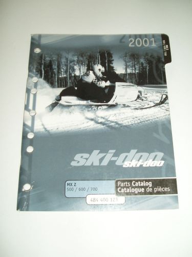 Skidoo 2001 formula deluxe 500f mx z 440f 500f parts catalog  manual