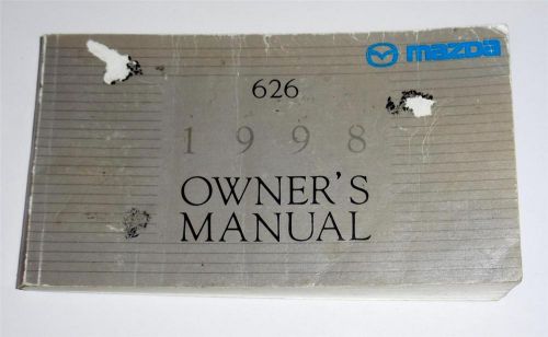 1998 mazda 626 owners manual book