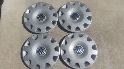 1999 - 2002 volkswagon vw 15&#034; hub caps wheel covers set of 4 oem vwt0711011