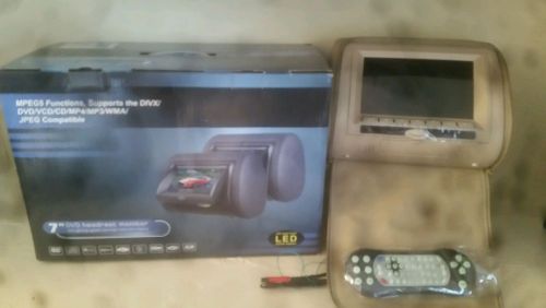Dvd headrest tan