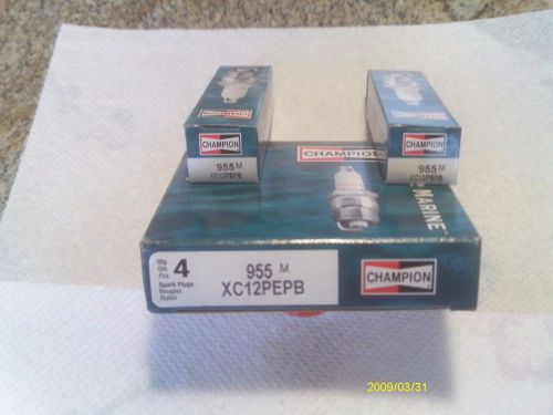 Xc12pepb champion marine plugs, 6 new boxed plugs