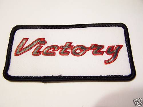 #0114 motorcycle vest patch victory