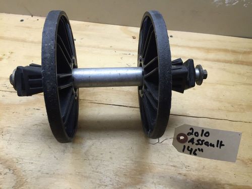 2010 polaris rmk 800 rmk pro 2 wheel assault rear skid axle axel wheels