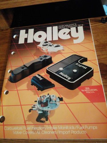 Holley performance parts catalog 1987