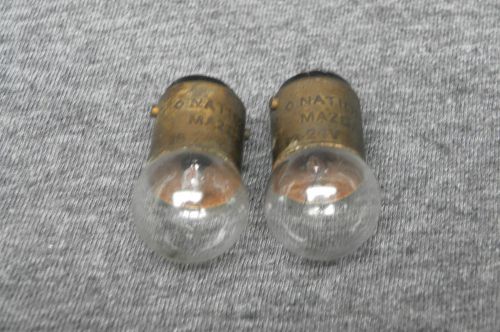 2 vintage aircraft bulbs # 72  22 volt .18 amp g-6 base