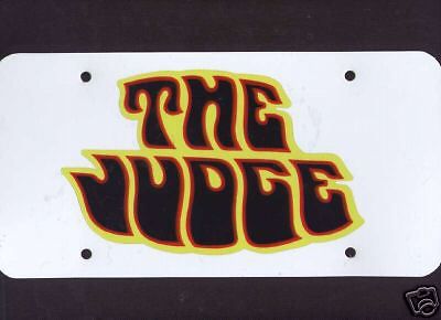 1969 1970 1971 pontiac gto judge license plate