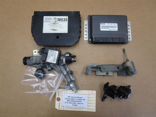 01 boxster porsche 986 key immobiliser set + engine computer 99661826201 178,830