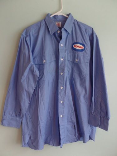 Vintage sohio service station attendant uniform shirt - gas oil mechanic