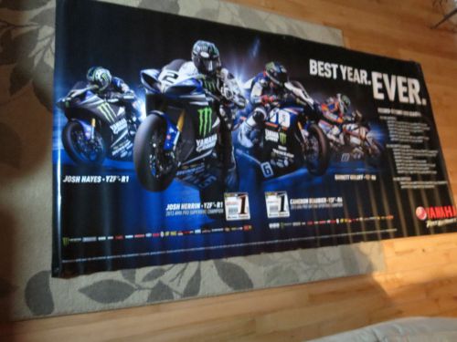 Oem yamaha r1 r6 factory dealership banner poster vinyl dealer champion