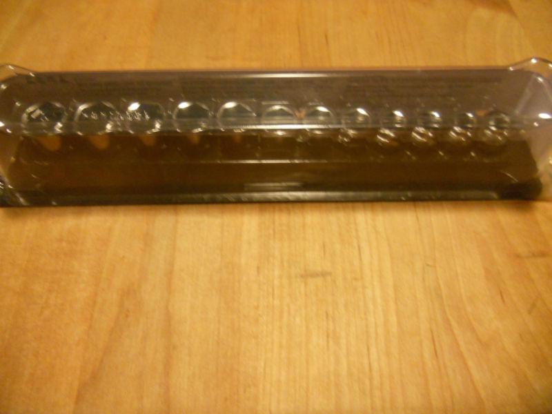 Snap-on 212fsmy 3/8  drive chrome shallow metric socket set new
