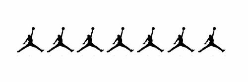 Jordan jumpman decal (set of 7)  basketball melo cp3 flight i ii iii shoe shorts