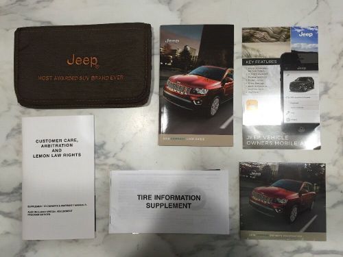 2016 jeep compass owners manual factory oem user guide information lot om-008