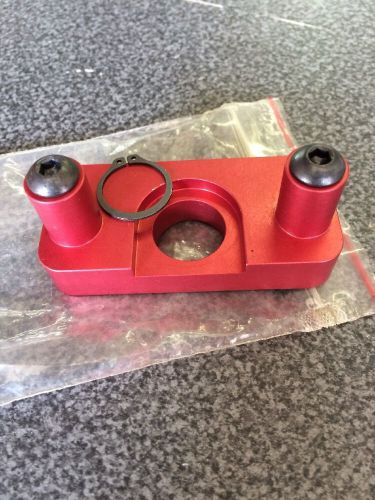 Red fuel rail cap w/ screws &amp; clip