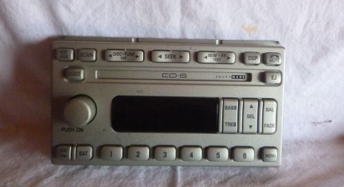 03-06 lincoln navigator sound mark radio 6 cd face plate 4l7t-18c815-ag fp1822