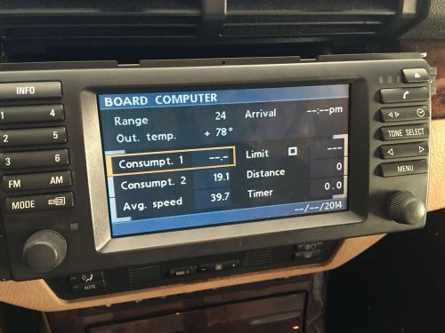 Bmw e53 x5 e39 e38 oem radio navigation nav navi screen monitor 16:9 good pixels