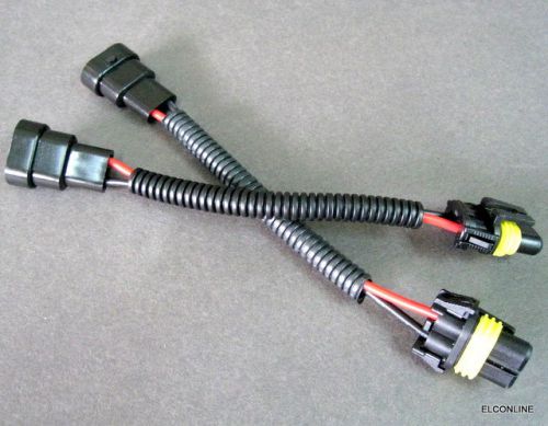 9006 hb4 fog head light power wire harness m&amp;f connector socket adapter #a3 x 2