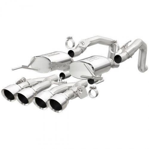 Buy MagnaFlow Street Series SS AxleBack Exhaust Polished Quad Split