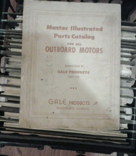 Master illustrated parts catalog for all outboard motors gale