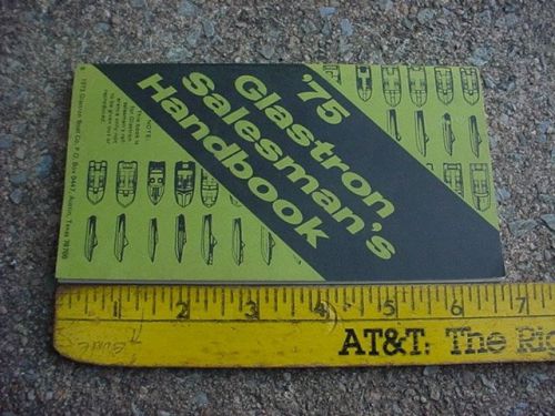 1975 glastron salesman's handbook caribbean gulfstream starflite beau jack