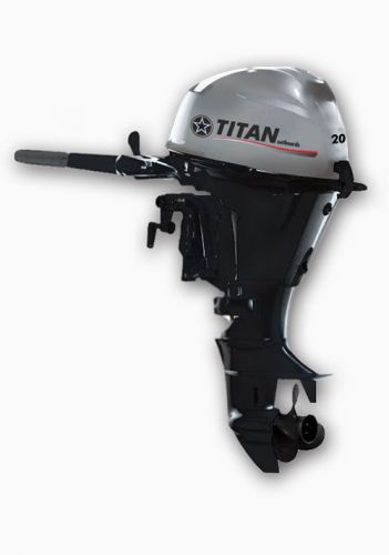 Titan 20 hp four 4 stroke outboard marine engine motor vessel inflatable