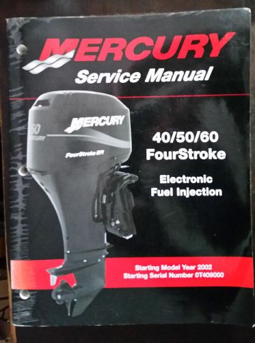 Mercury service manual 40/50/60 4 cyl fourstroke efi 2001 edition