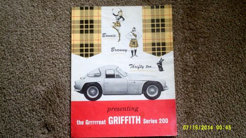 Griffith motorcar company series 200 289 ford hot rod rat rod rare vintage